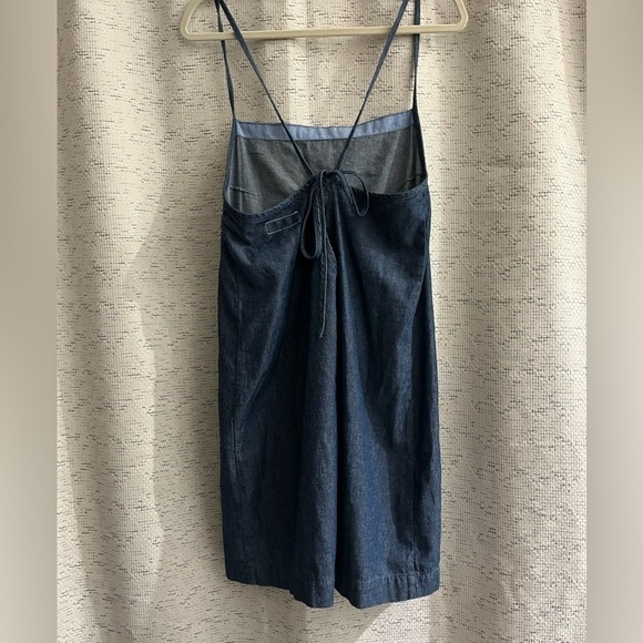 NEW Rag & Bone Denim Tie Back Cotton Dress - Picture 5 of 10